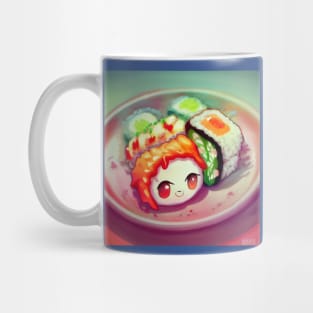 Kawaii Anime Sushi Mug